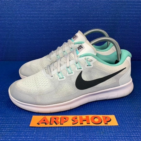 Nike Shoes - NIKE FREE RN  Women`s Size 9.5 Grey Green Athletic Running Shoes 880840-103